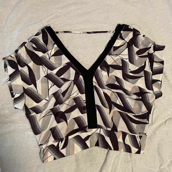Dressy Crop Top Blouse - Picture 1 of 4